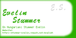 evelin stummer business card